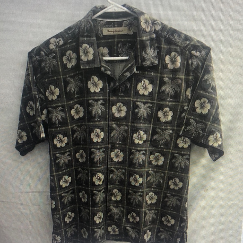 Tommy Bahama Black Floral Men's Shirt